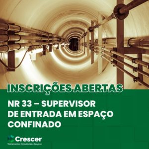 NR 33 – Supervisor de Entrada em Espaço Confinado | 40h