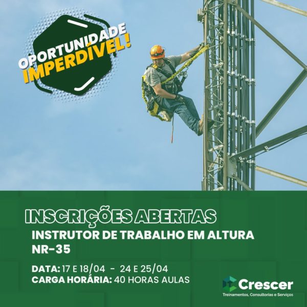 INSTRUTOR/SUPERVISOR DE TRABALHO EM ALTURA
