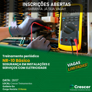 Treinamento periódico - NR-10 Básico - Segurança em Instalações e Serviços com Eletricidade